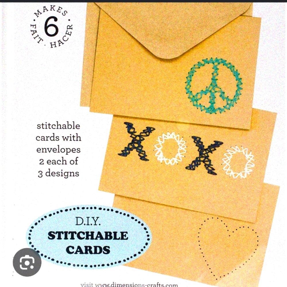 Stitchable Cards with Envelopes